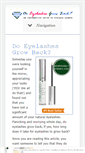 Mobile Screenshot of doyoureyelashesgrowback.com